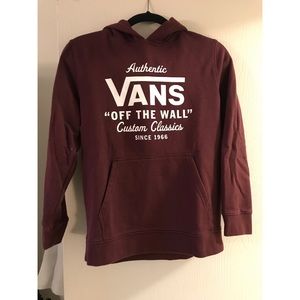 Vans maroon sweatshirt